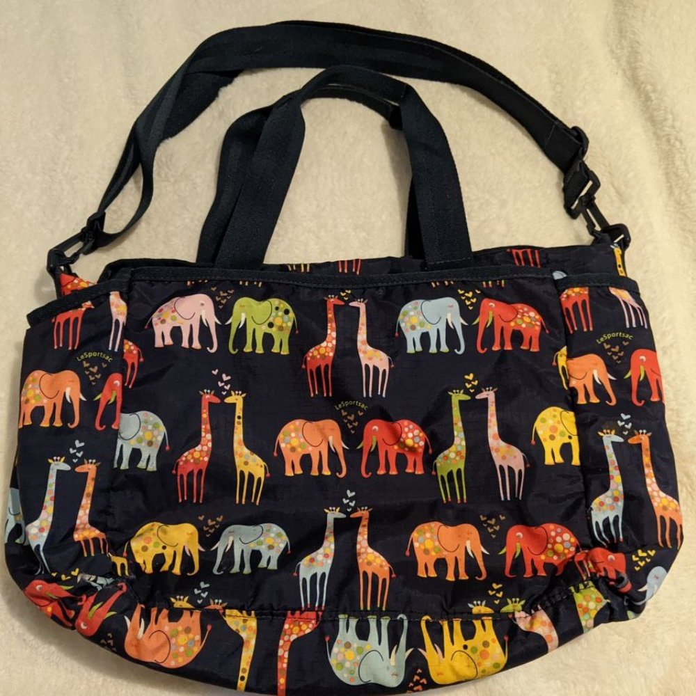 Le Sportsac Noah's Ark diaper bag set
